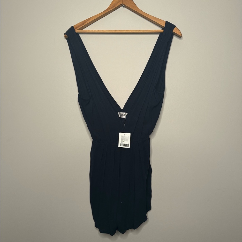 URBAN OUTFITTERS NAVY ROMPER